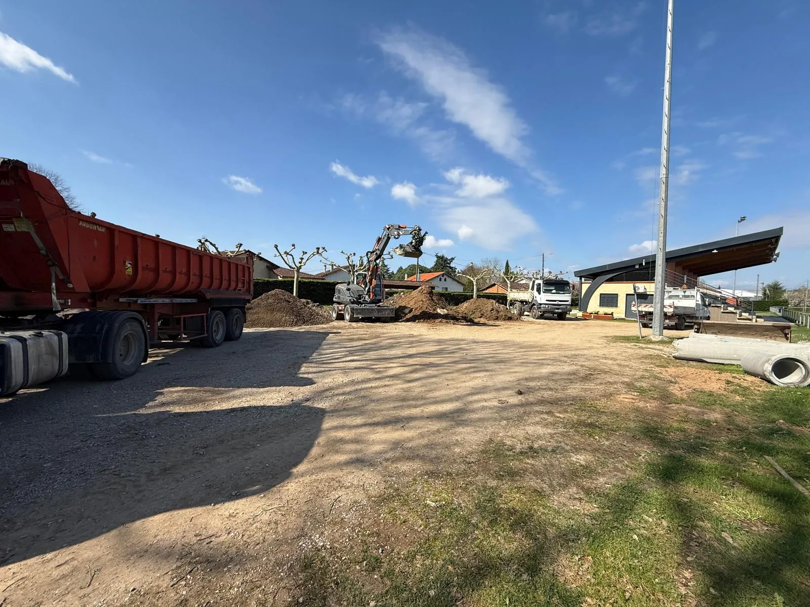 Le Stade d’Albias, qu’en est-il du porche pendant les travaux ?
